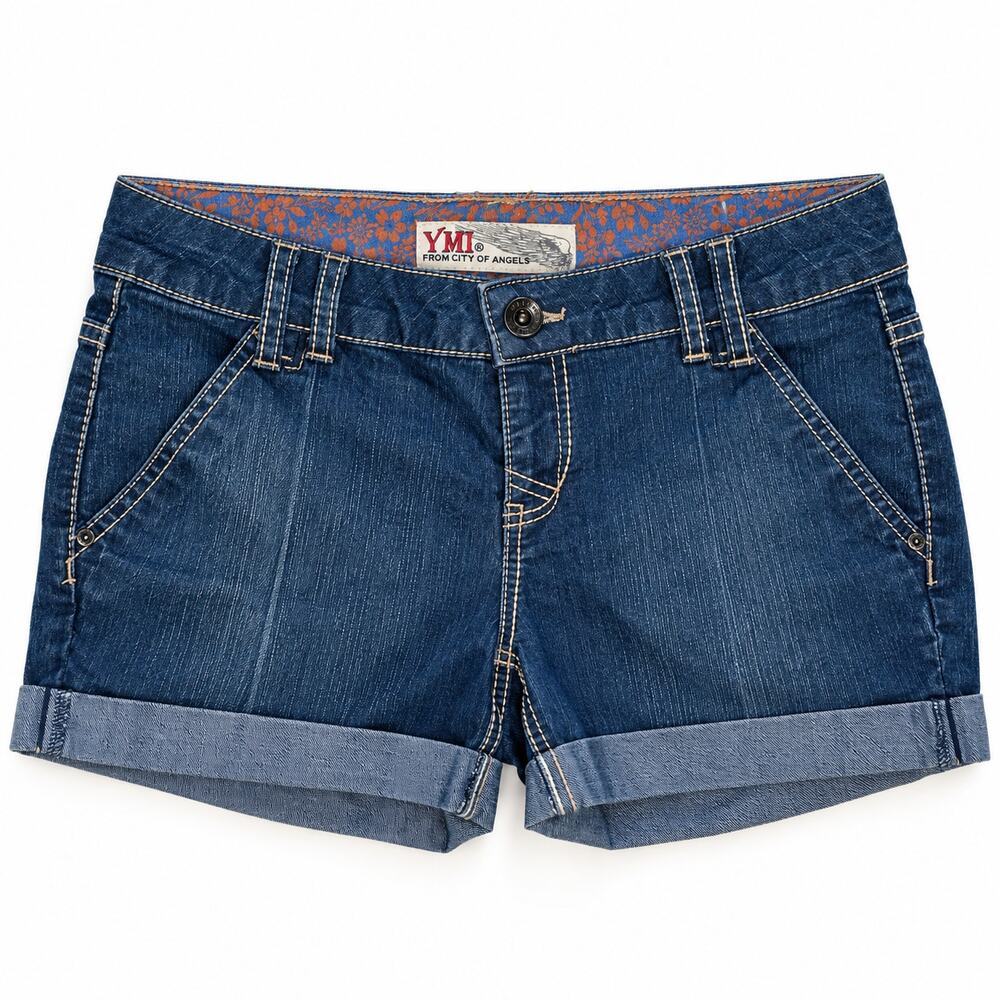 Vintage Y2K YMI Jeans Low Rise Denim Mini Shorts W29